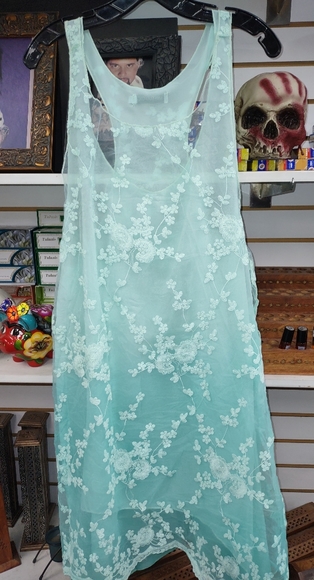 Aqua ombre summer dress - Picture 1 of 5
